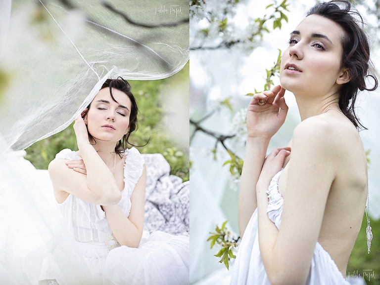 wiosenna sesja zdjęciowa w sadzie