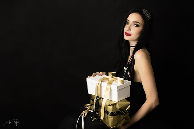 Buduar w świątecznej stylizacji